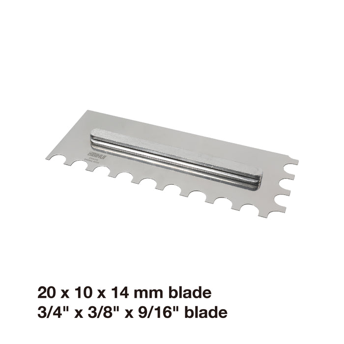 PTSJG8 Set di cazzuole dentate intercambiabili