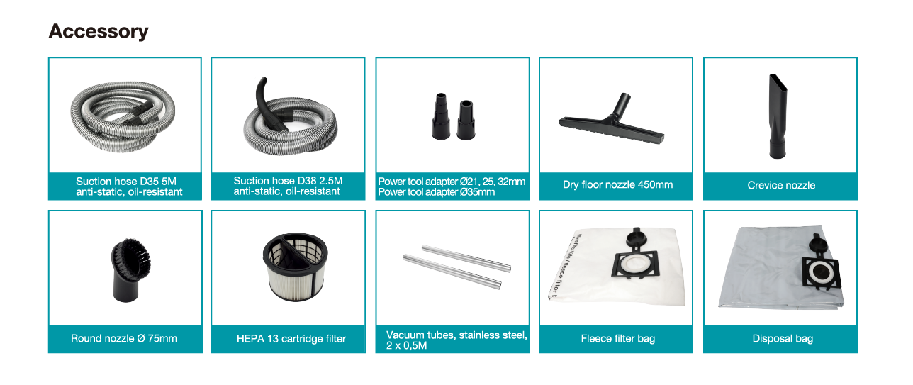 VCM35 Aspirapolvere e liquidi Professionale 35 lt