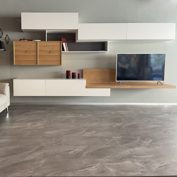 Pavimento SPC Click System colore LIGHT GREY 24,00€/Mq