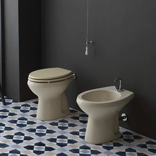 Sanitari in ceramica Colore Champagne, copriwater
