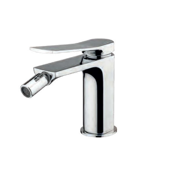 MOON Monocomando bidet con scarico click-clack CROMO