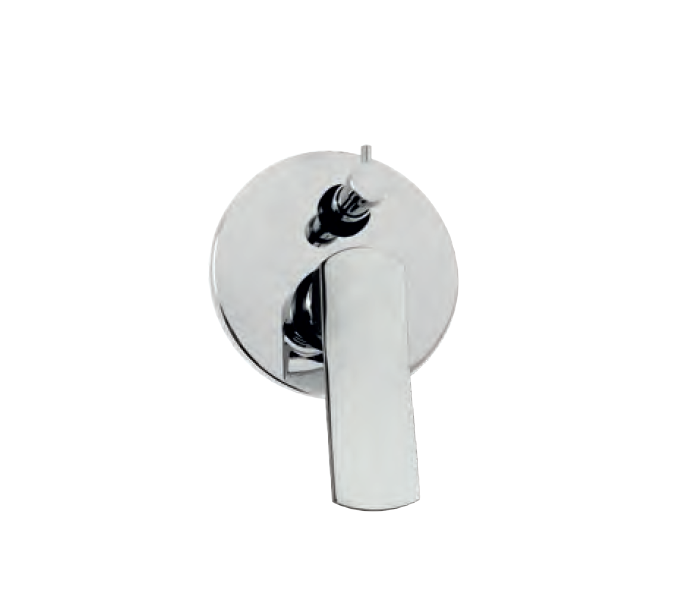 MOON Monocomando incasso doccia con deviatore a 2 uscite CROMO