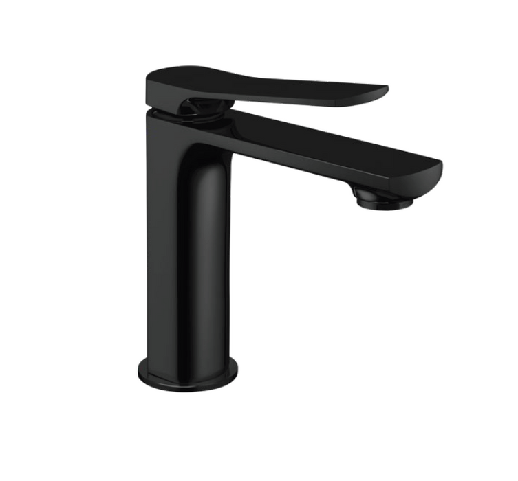 MOON Monocomando lavabo con scarico click-clack NERO OPACO