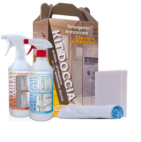 KIT DOCCIA CLEAN-ANTIGOCCIA Pulizia e protezione per l'ambiente doccia