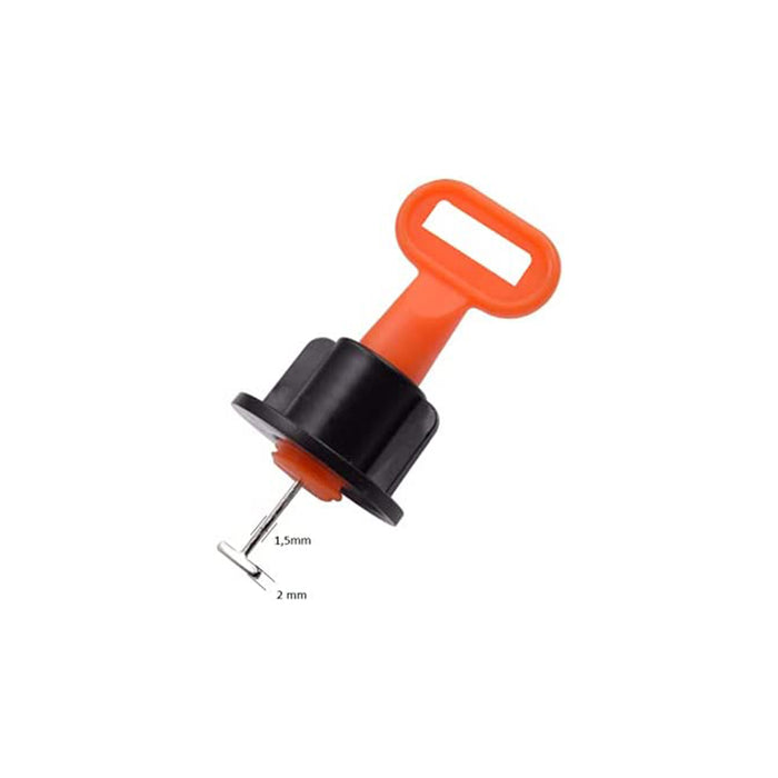 SAP5 - Distanziatore Livellante RIUTILIZZABILE per posa piastrelle con chiave di regolazione (100pz)
