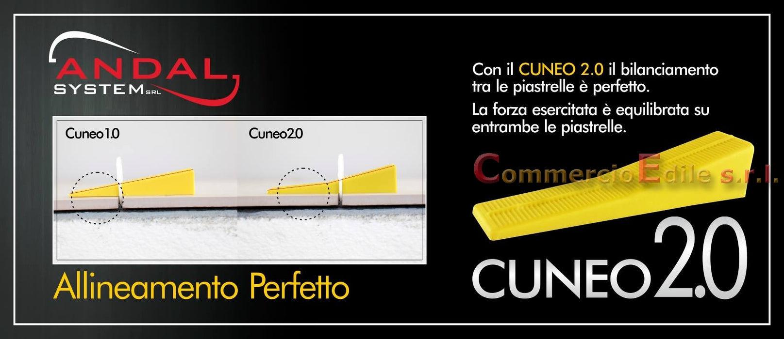 CUNEO 2.0 per distanziatori sistemi livellanti SAP3