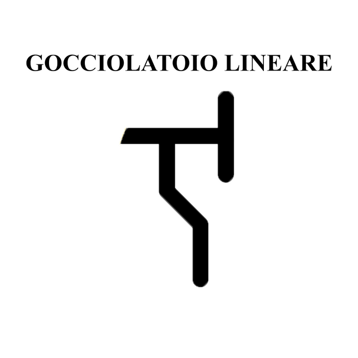 Angolo Esterno Per Profilo Gocciolatoio Lineare Da 7