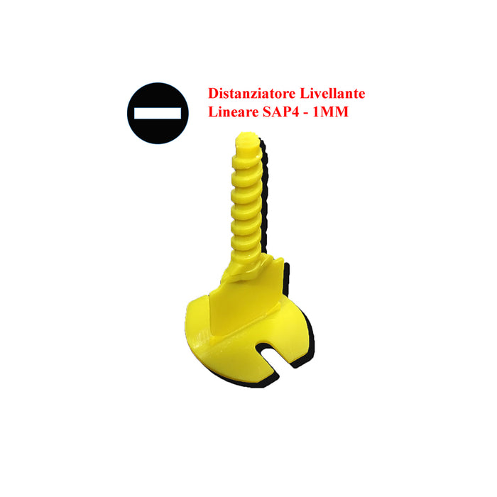 (100 Pz) Livellatori Lineari Per Pavimento Fuga: 1mm - Distanziatori Livellanti