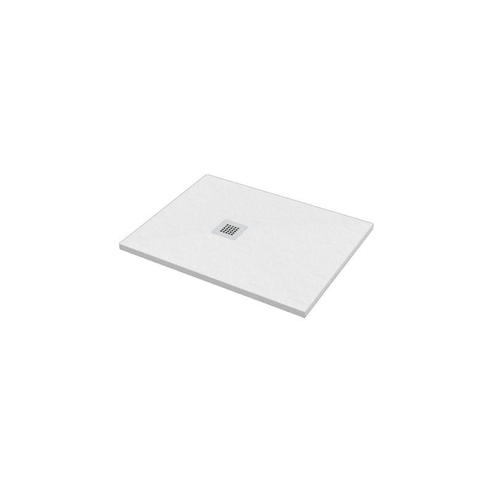 Piatto Doccia Bianco Rettangolare H2.7 largo 80cm Marmoresina effetto STONE