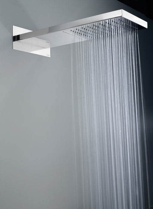 Soffione doccia acciao inox Bossini Manhattan 2 Getti con kit duplex Bossini Flat One