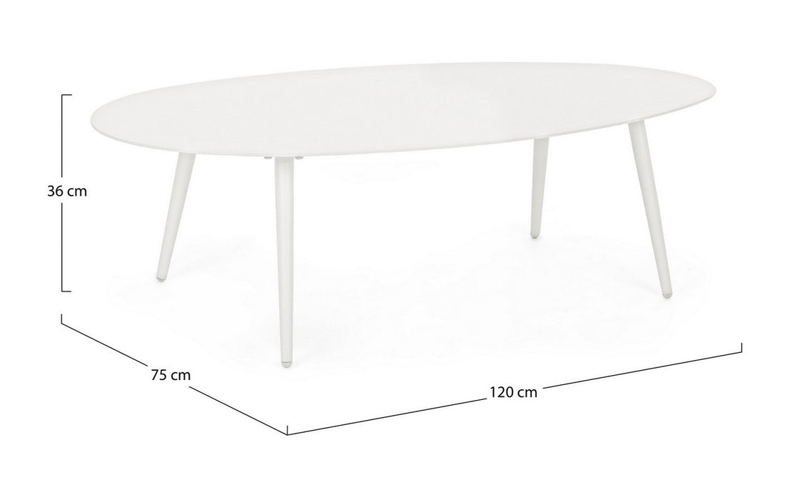 TAVOLINO IN ALLUMINIO BIANCO YK11 - RIDLEY ANDREA BIZZOTTO