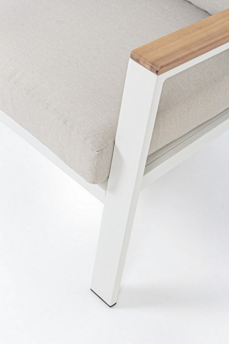 SET SALOTTO CON CUSCINI BELMAR BIANCO YK11 ANDREA BIZZOTTO