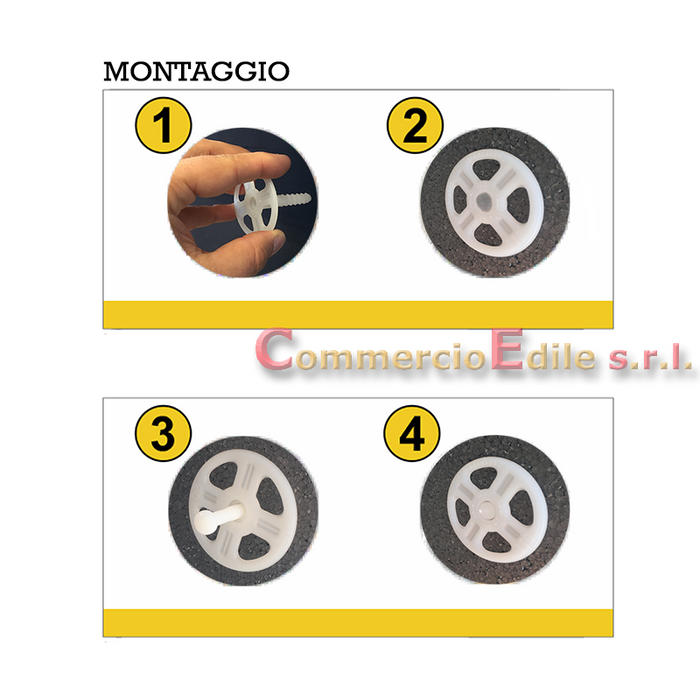 Tasselli ad espansione per cappotto termico ETAG 014 (250 PZ)